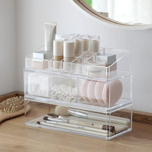Bac de rangement Maquillage transparent – Image 2