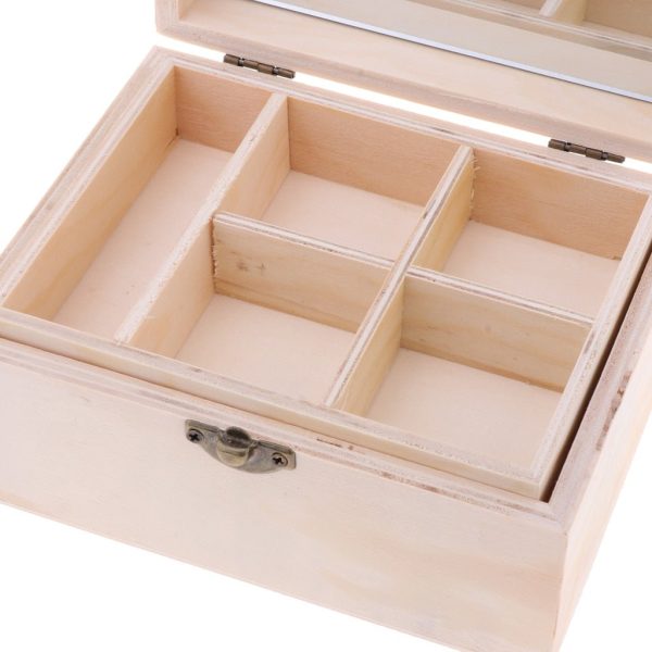 Boite De Rangement Maquillage Avec Miroir – Image 3