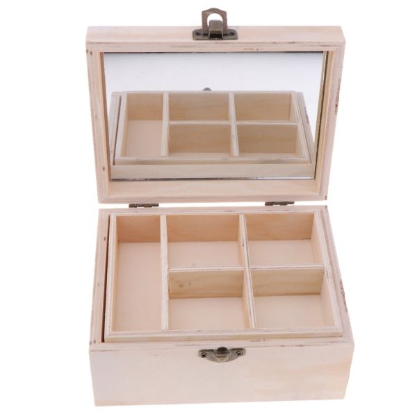 Boite De Rangement Maquillage Avec Miroir – Image 2