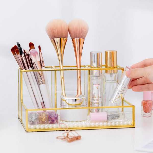 Boite Verre Laiton Maquillage – Image 3