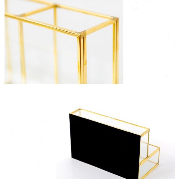 Boite Verre Laiton Maquillage – Image 5
