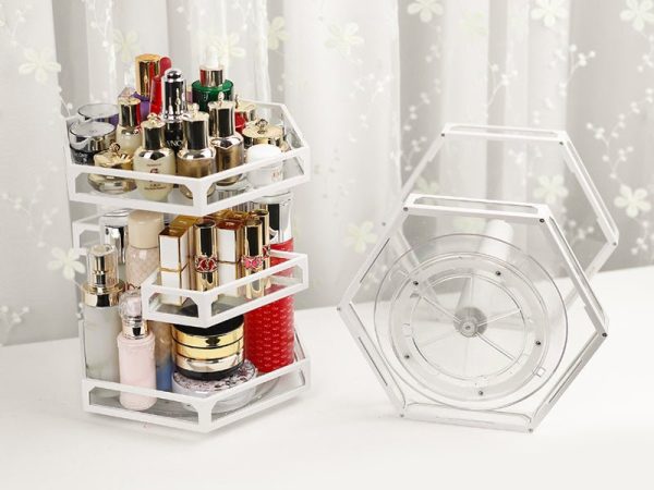 Tour de Rangement à Maquillage Rotatif - Range Maquillage