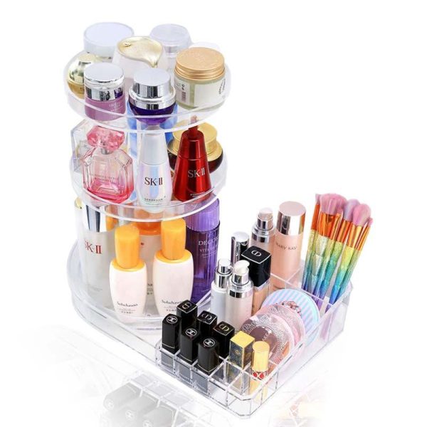 Organisateur Maquillage 360 Transparent