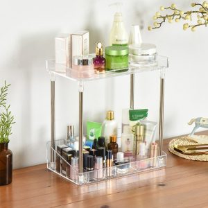 Organisateur Maquillage Doré