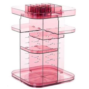 petit rangement maquillage rose