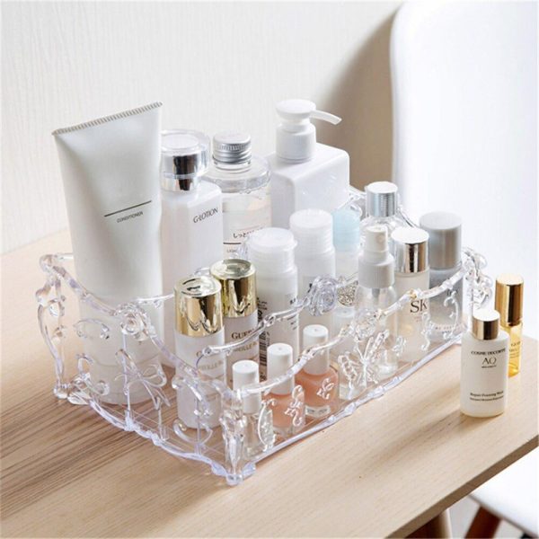 Rangement Maquillage en Plastique Transparent