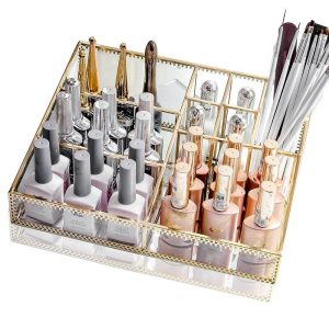 Rangement En Verre Maquillage