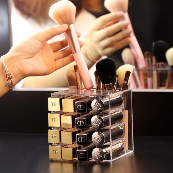 Rangement Maquillage Plastique Transparent – Image 3